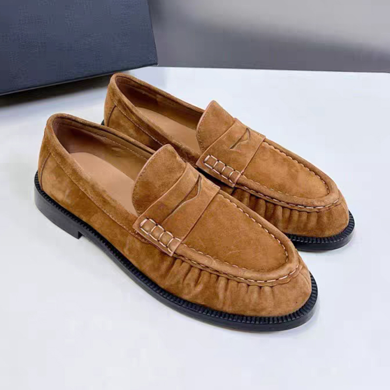 Women'S Fashion Tops - Yeni Kadın Loafer'ları Yuvarlak Burunlu Üstün