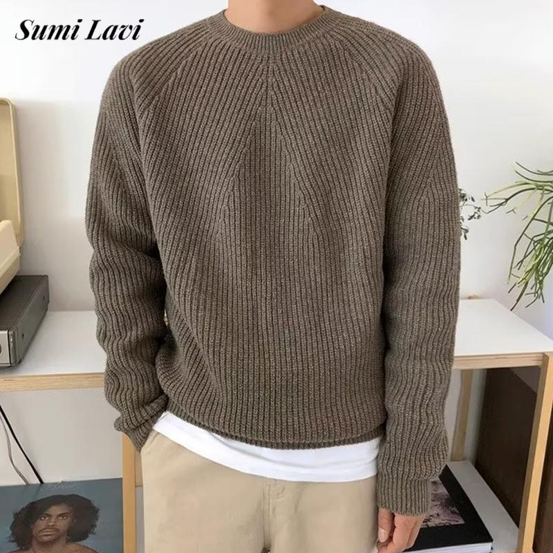 Ribbed Knit Sweater - Streetweed Moda Erkek Örgü Kazak İlkbahar