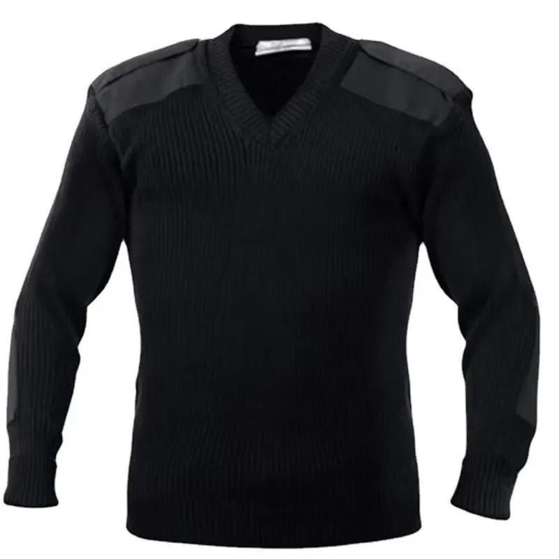 Ribbed Knit Sweater - Avrupa ve amerikan yeni stil erkekler