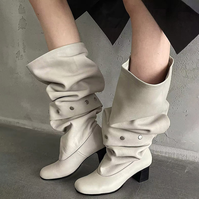 Women'S Fashion Winter 2026 - Yeni Kadın Diz Üstü Topuklu Botlar