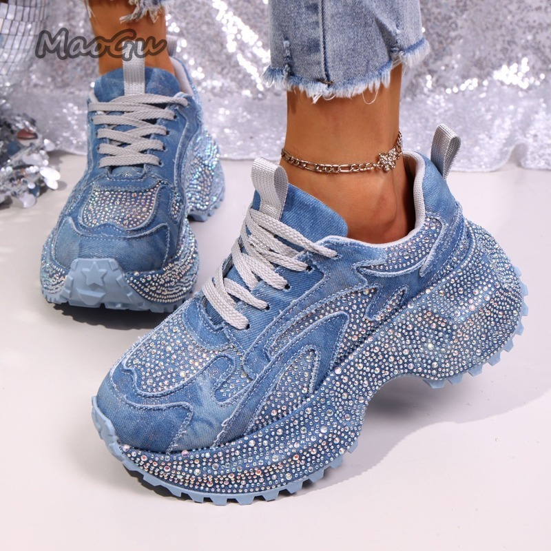 Women'S Fashion Gym Shoes - Moda Taklidi Kadın Tıknaz Spor Ayakkabı
