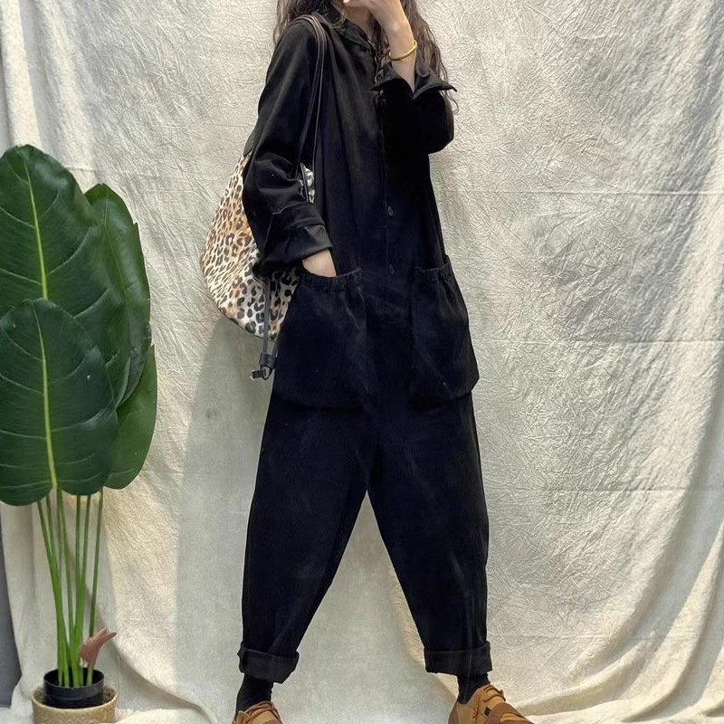 Women'S Fashion Utility Belt - Günlük Kadın Tulumu Kargo Bol Paça