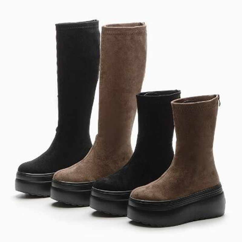 Women'S Fashion Winter 2026 - 8 CM Streç Kumaş Sentetik Kadın