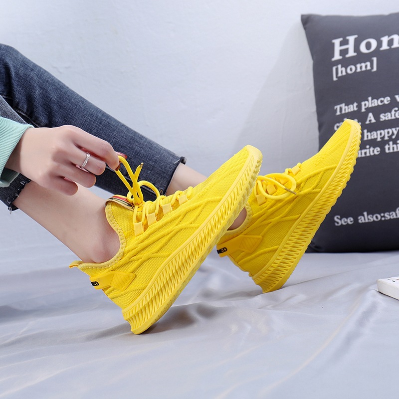 Women'S Yellow Fashion Sneakers - 2026 Moda Bahar Kadın Spor Ayakkabı