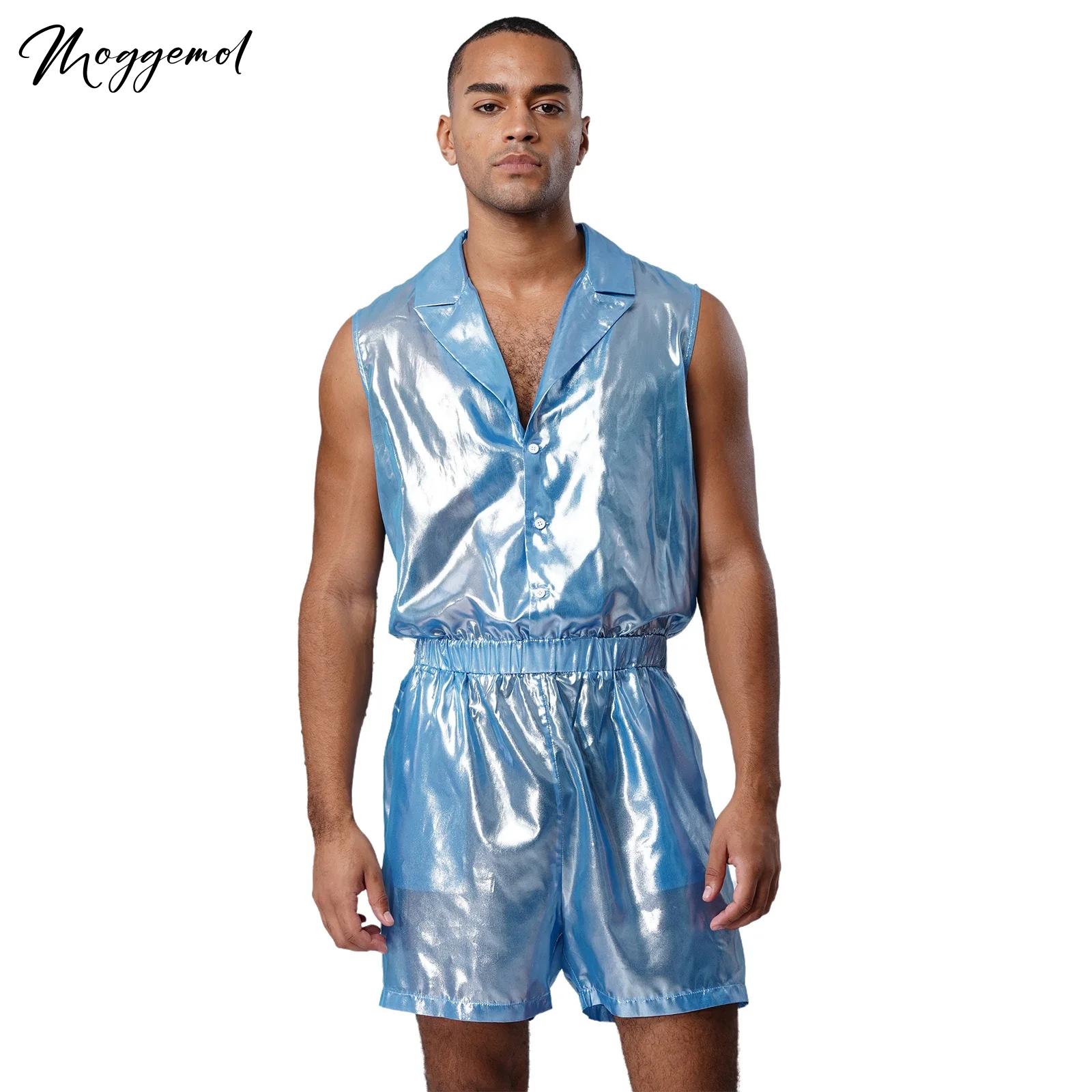 Erkek Şeffaf Parlak Metalik Şi - Sleeveless Jumpsuit incelemesi ve fiyatı