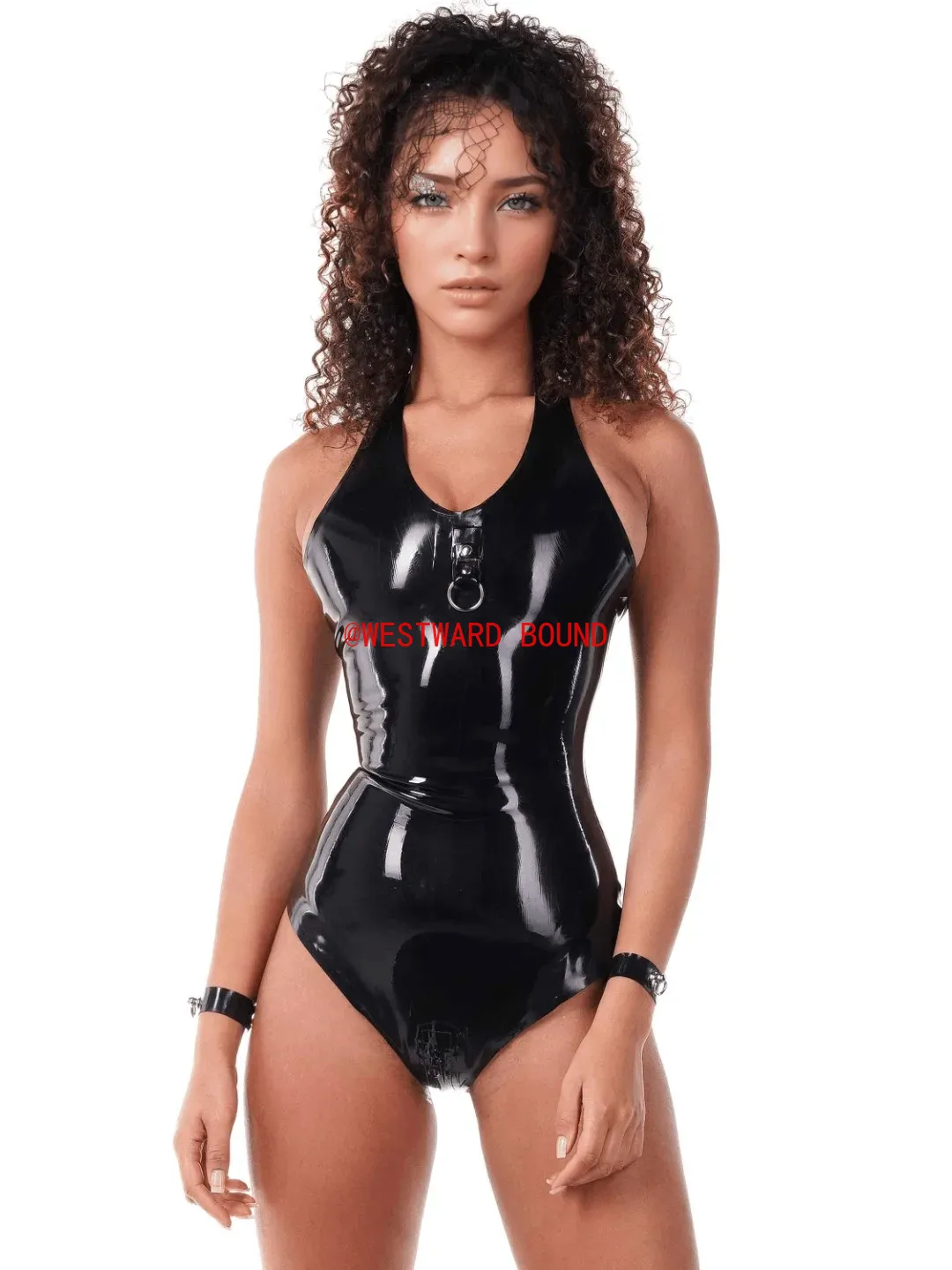 seksi siyah lateks yular tulum - Sleeveless Jumpsuit incelemesi ve fiyatı