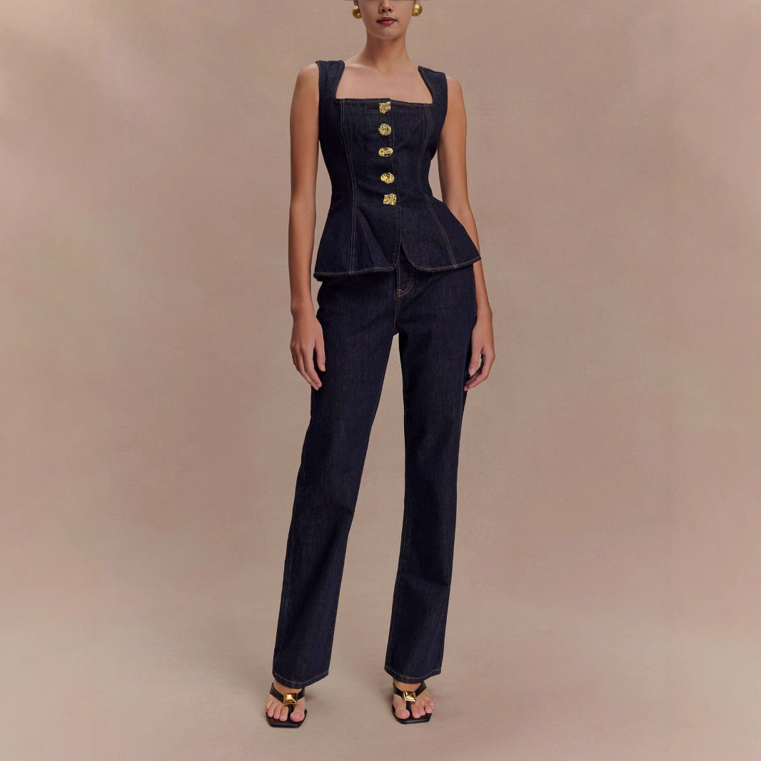 Yaz Kot Pantolon Setleri Kadın - Women Fashion Jeans Top incelemesi ve fiyatı