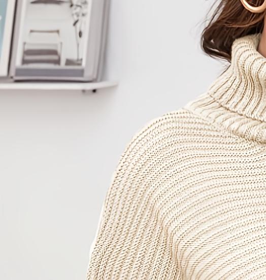 Büyük Beden Kadın Balıkçı Yaka - Ribbed Knit Sweater incelemesi ve fiyatı