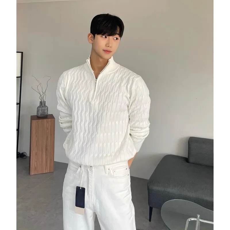 Erkek Kazak Günlük Jakarlı Des - Ribbed Knit Sweater incelemesi ve fiyatı