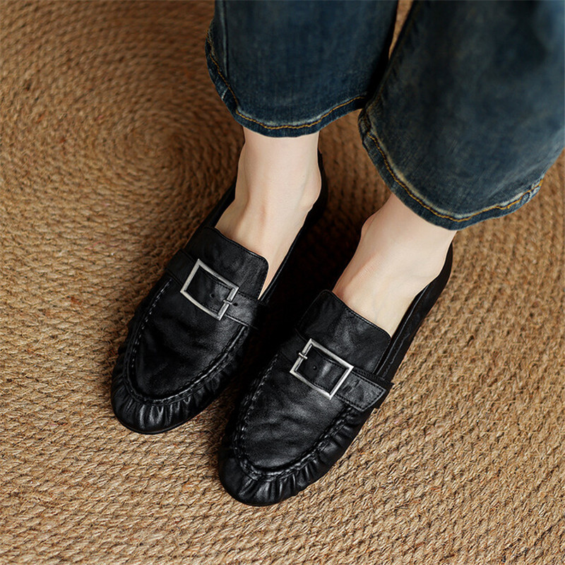 Yeni sonbahar hakiki deri kadı - Women'S Fashion Loafers incelemesi ve fiyatı