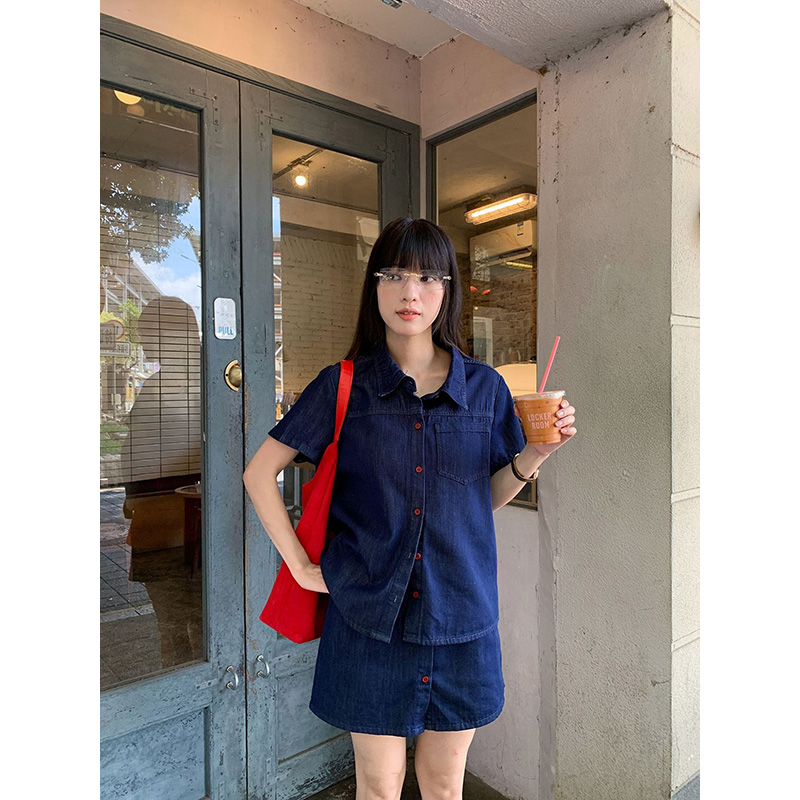 Benuynffy Retro Kısa Kollu den - Women Fashion Jeans Top incelemesi ve fiyatı