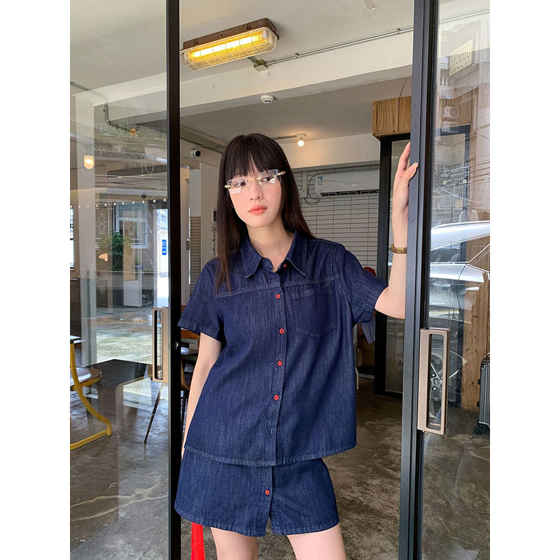 Benuynffy Retro Kısa Kollu den - Women Fashion Jeans Top incelemesi ve fiyatı