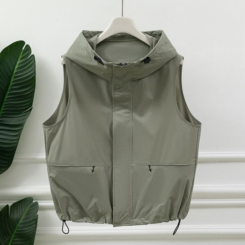 Kadın Açık Gri Kapüşonlu Kolsu - Women'S Fashion Utility Vest incelemesi ve fiyatı