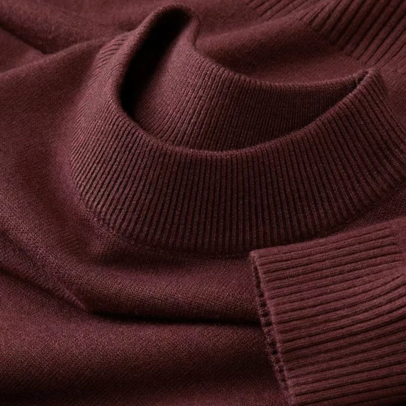 Sonbahar yeni erkek rahat Mock - Ribbed Knit Sweater incelemesi ve fiyatı