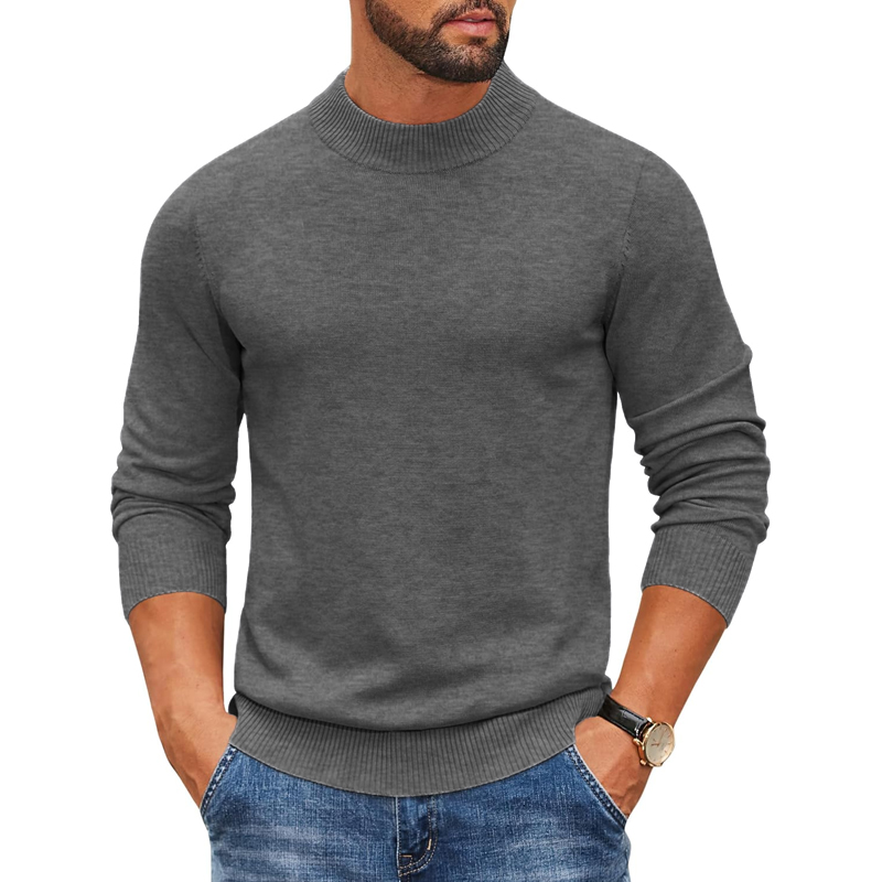 2026 Erkek Mock Turtleneck Ner - Ribbed Knit Sweater incelemesi ve fiyatı