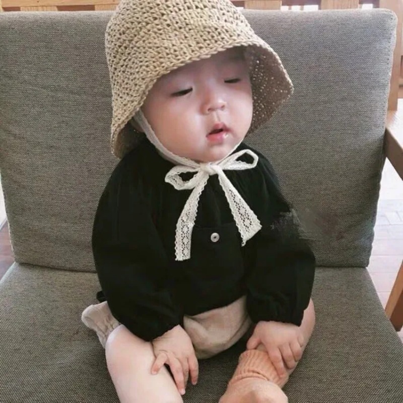 Yaz Kore Bebek Erkek Kız Hasır - Straw Hat Summer incelemesi ve fiyatı