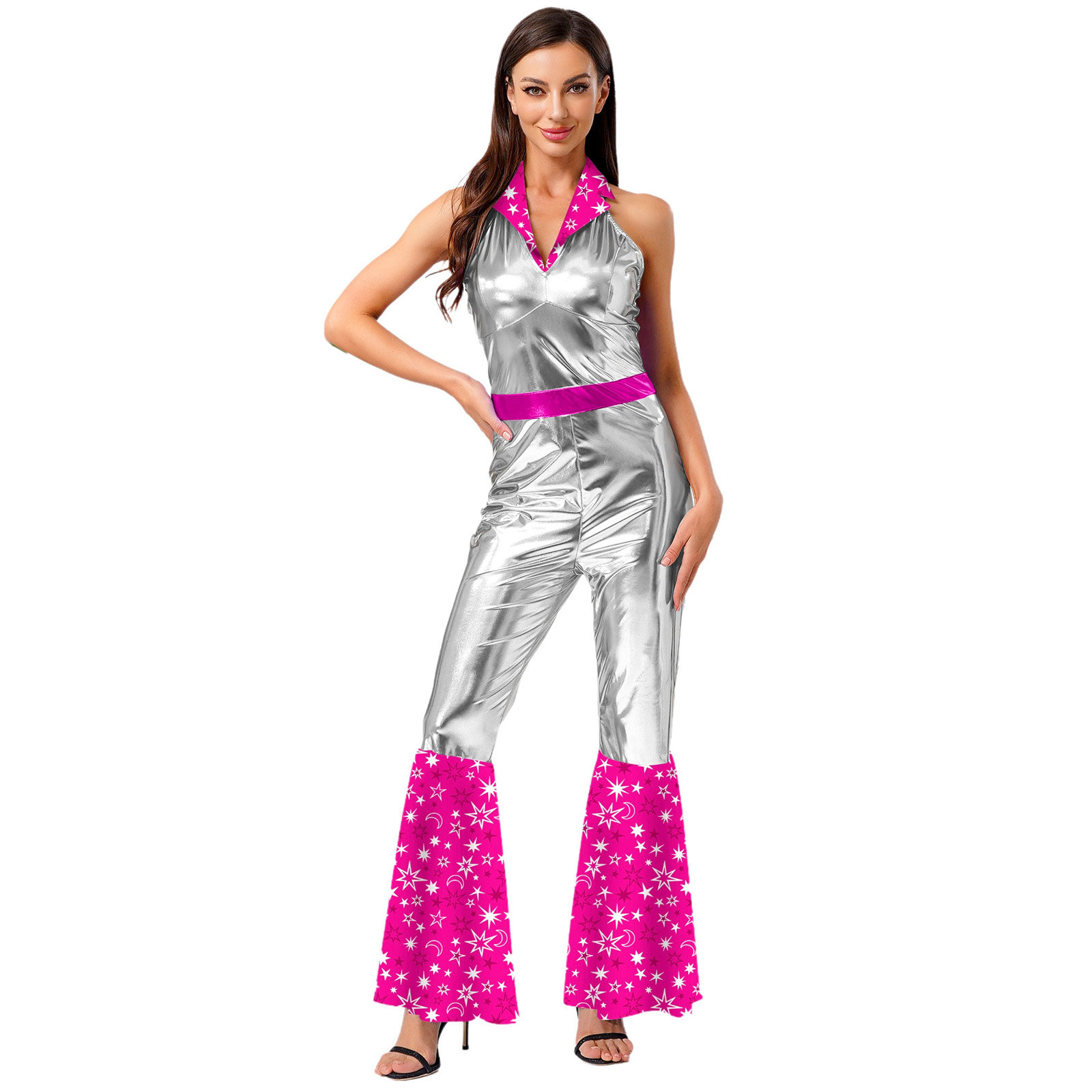 Kadın 70'ler 80'ler Disko Vint - Sleeveless Jumpsuit incelemesi ve fiyatı