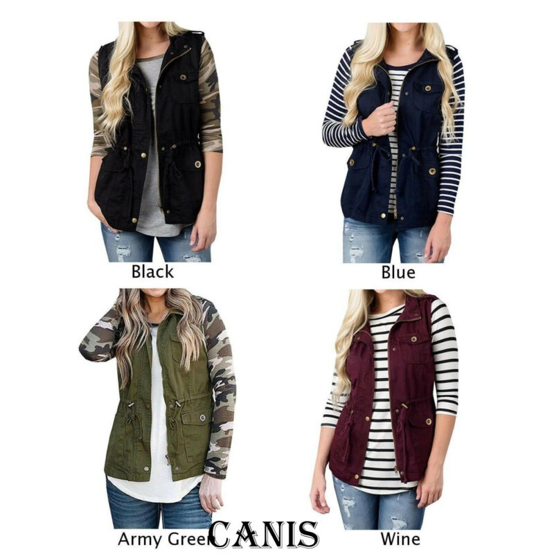 Moda kadın yelek zeytin kargo  - Women'S Fashion Utility Vest incelemesi ve fiyatı