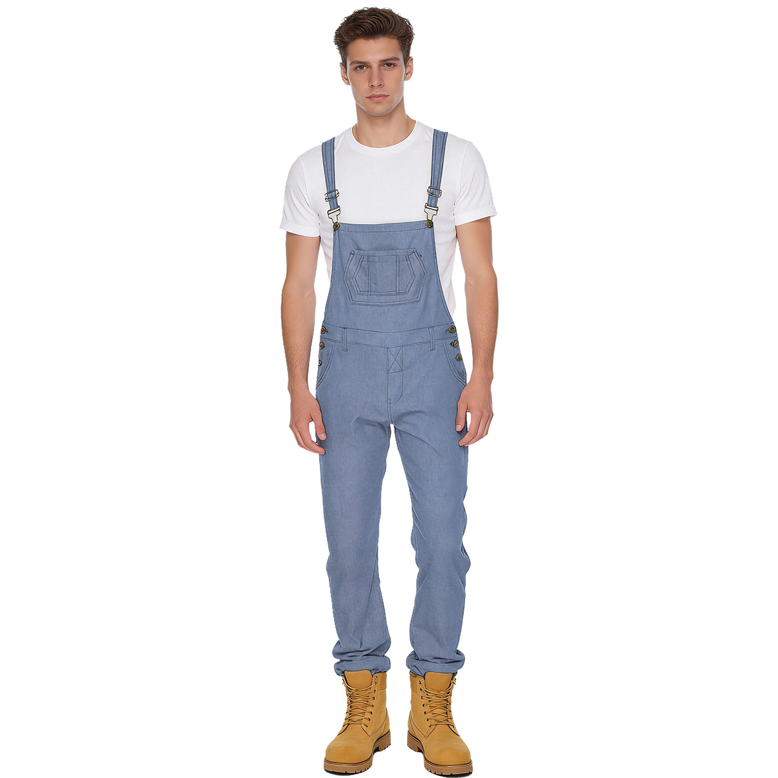 Erkekler Rahat Denim Askılı Tu - Sleeveless Jumpsuit incelemesi ve fiyatı