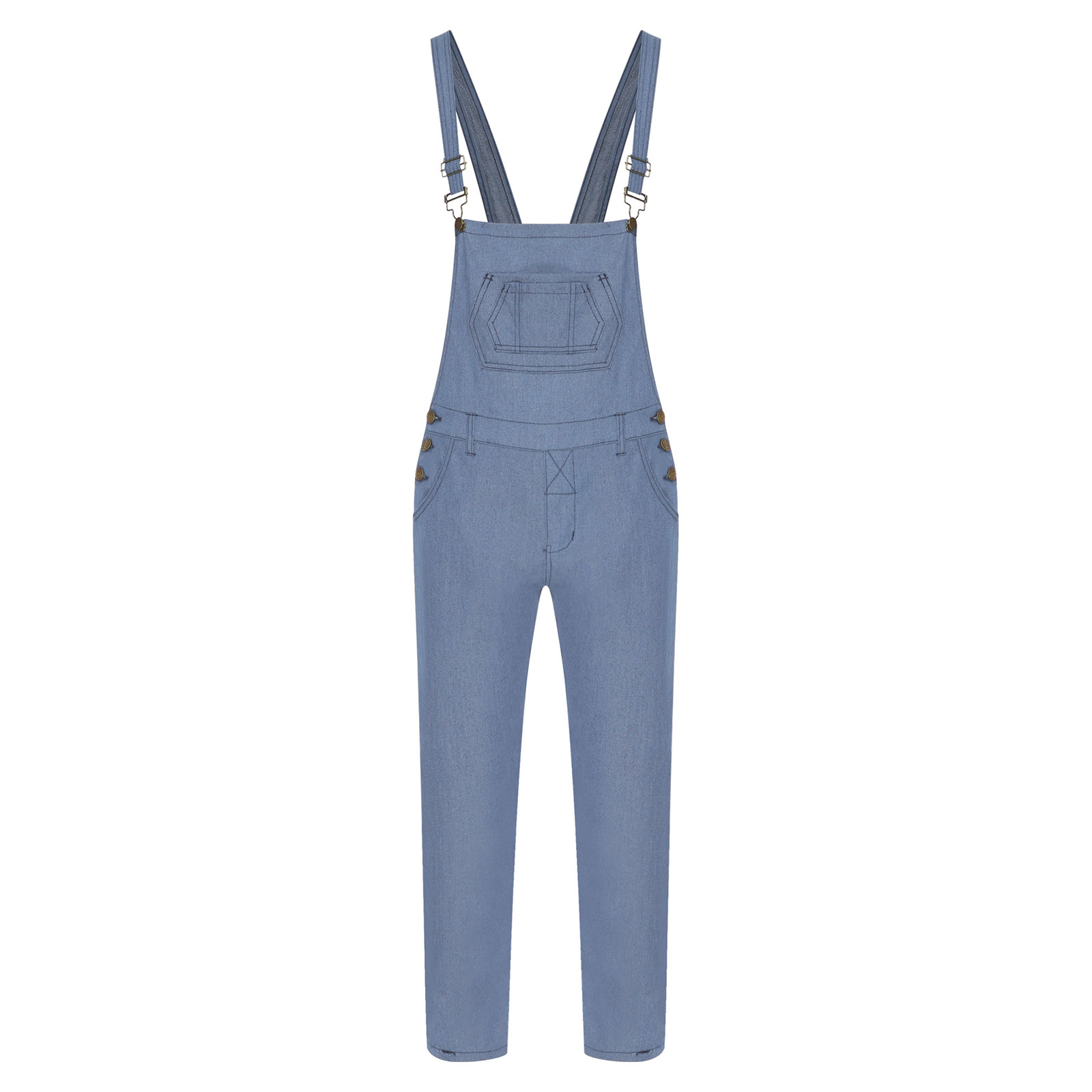 Erkekler Rahat Denim Askılı Tu - Sleeveless Jumpsuit incelemesi ve fiyatı