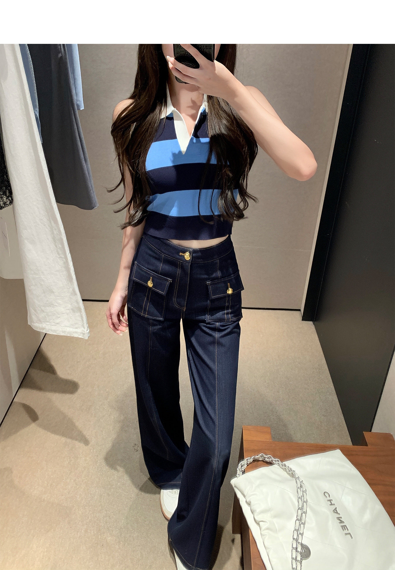 Y2K 2026 yeni düğmeli retro ko - Women Fashion Jeans Top incelemesi ve fiyatı
