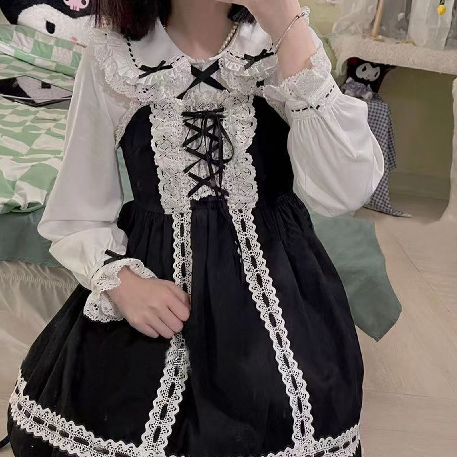 Japon Lolita Tarzı Dantel Ruff - Xl Women'S Fashion incelemesi ve fiyatı