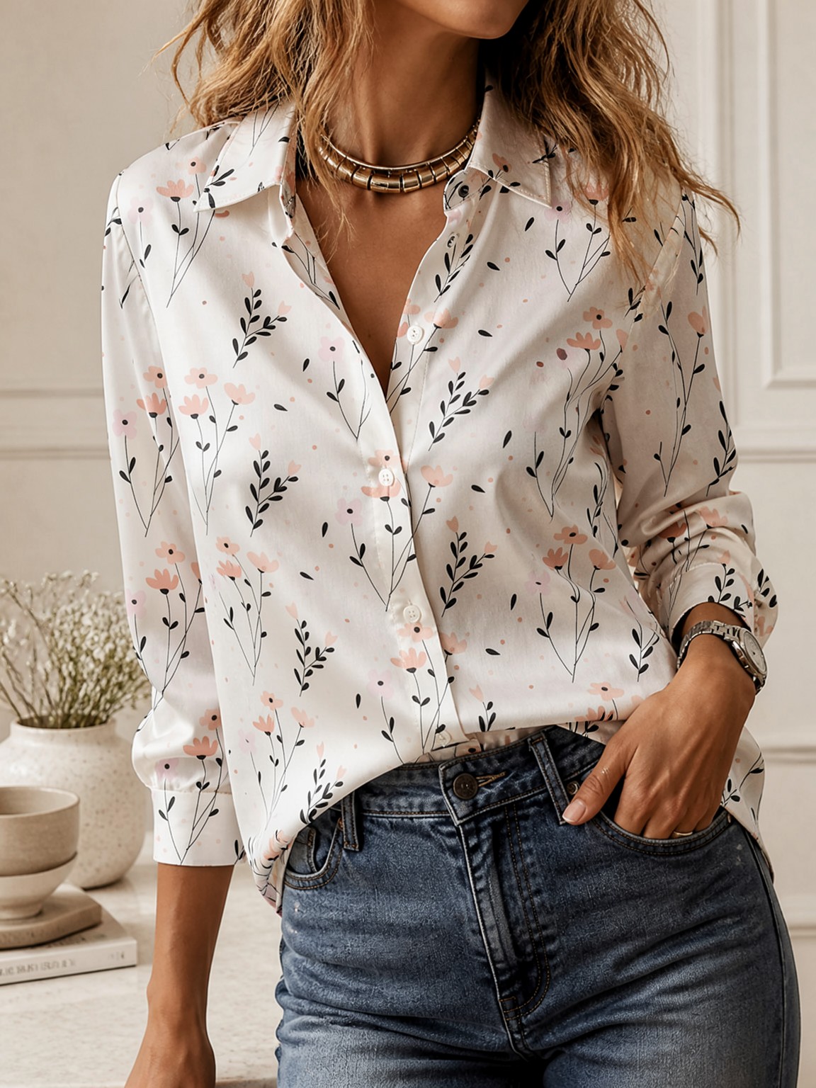 2026 Minimalist Düğmeli Uzun K - Women'S Fashion Tops incelemesi ve fiyatı