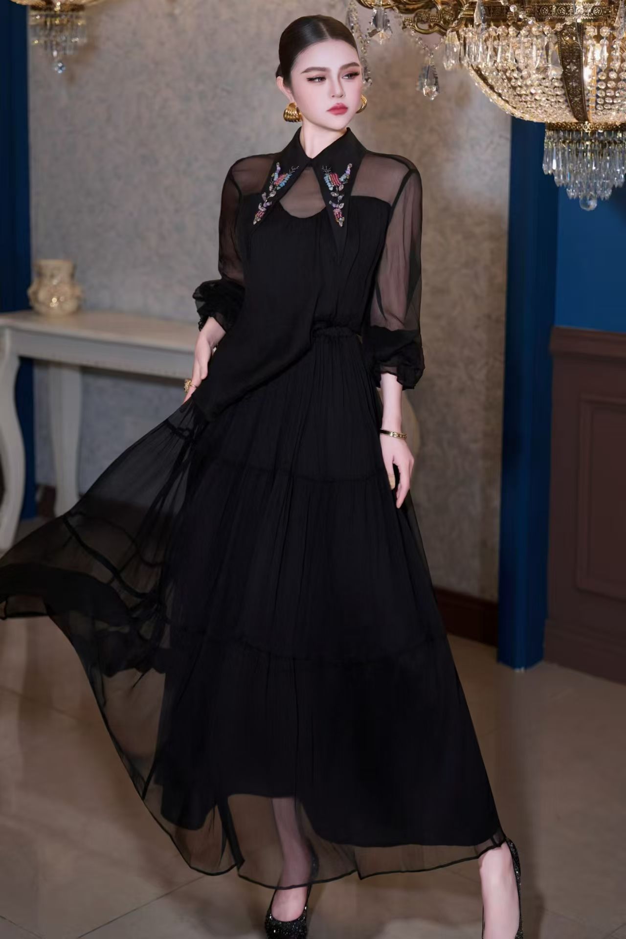 Bahar Lüks Yeni Yaka Boncuklu  - Xl Women'S Fashion incelemesi ve fiyatı